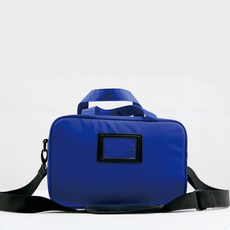 Blue Portable Medicine Chest Emergency Bag With Adjustable Starps