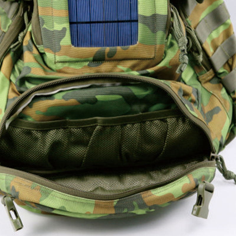 Tactical Survival Camping Military Backpack Camouflage Solar Bag